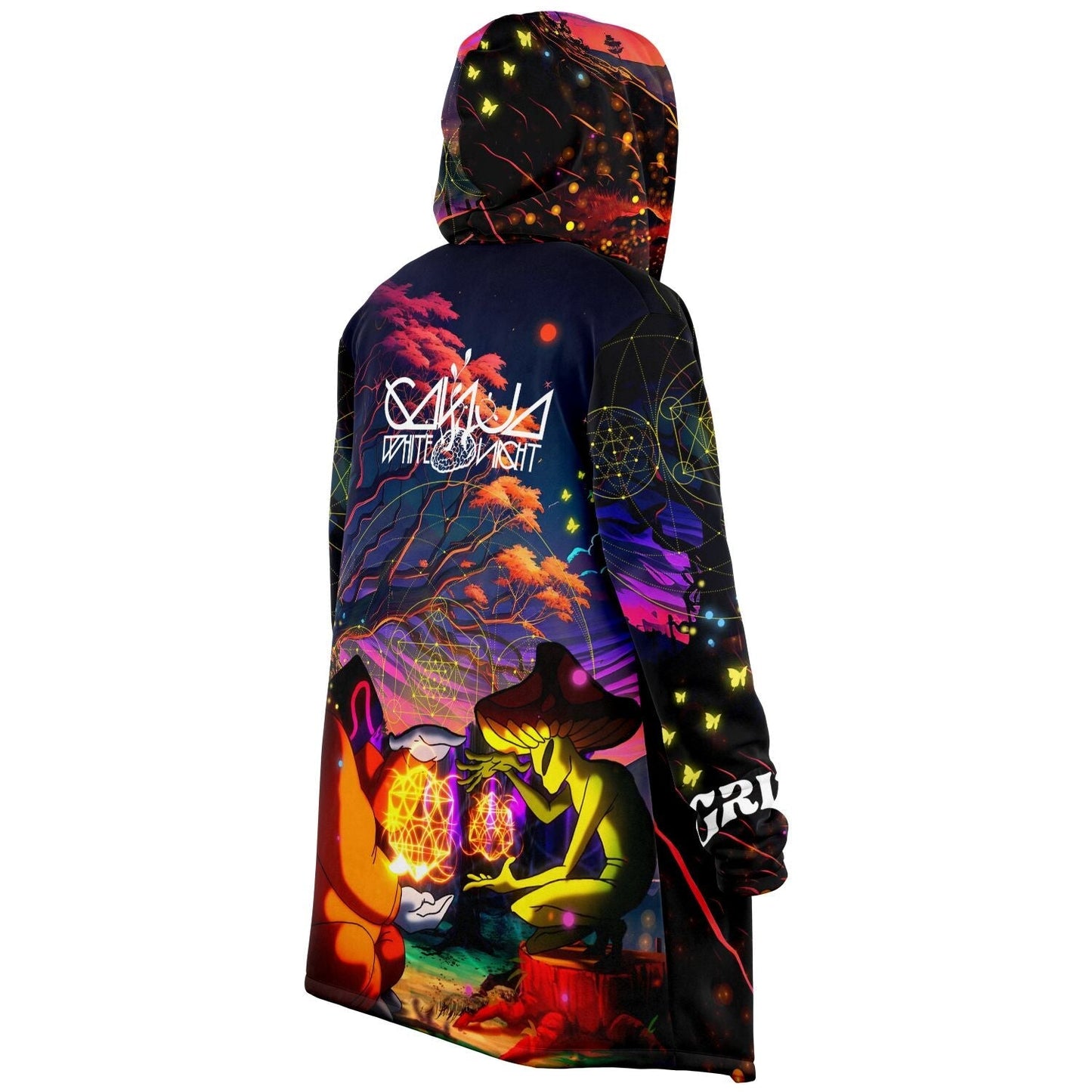 LSDREAM Black Ground Cosmic Dreamscape Rave Cloak