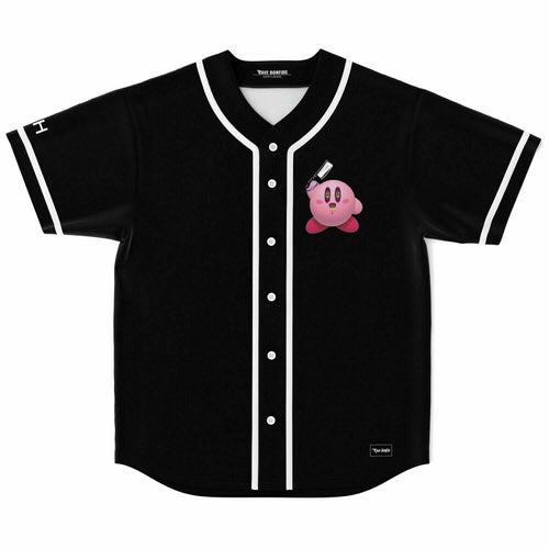Black Kirby Video Rave Baseball Jersey