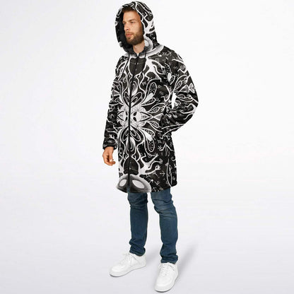 Black White Symmetrical Psychedelic Rave Cloak