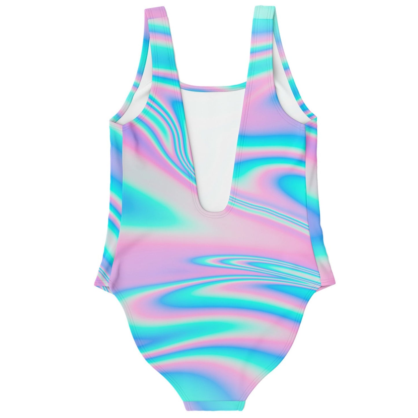 Pastel Pink Swirling Liquid Rave Swimsuit