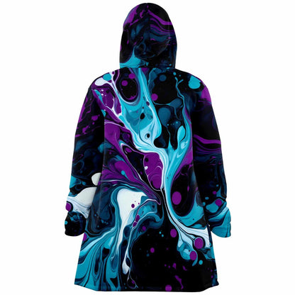 Purple Marbled Fluid Rave Cloak