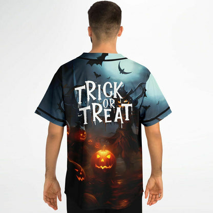 Dark Teal Spooky Halloween Rave Baseball Jersey
