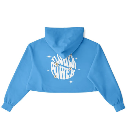 Flower power Cropped Hoodie