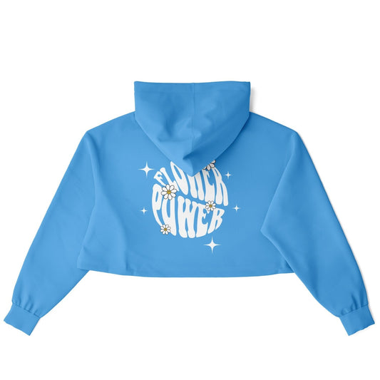 Flower power Cropped Hoodie
