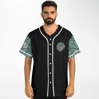 Black Anime Girl Rave Baseball Jersey