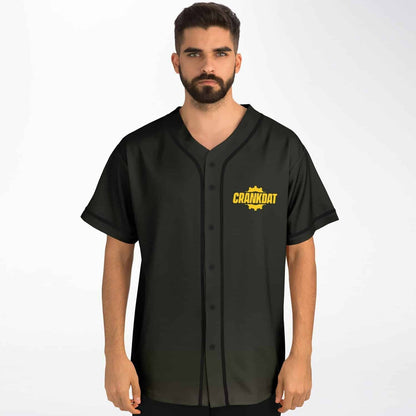 Crankdat Dark Charcoal Gear Rave Baseball Jersey