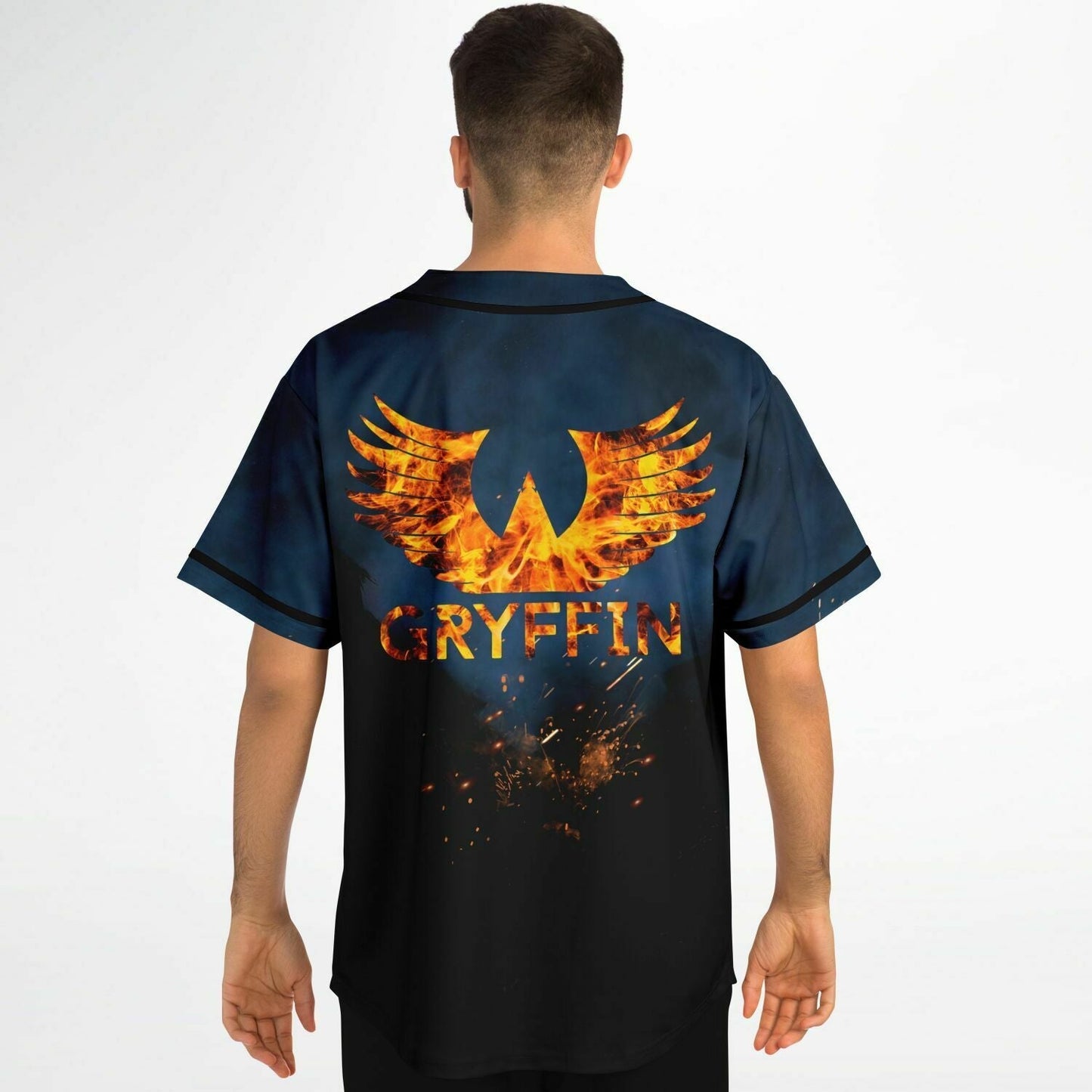 Gryffin Dark Navy Rave Baseball Jersey
