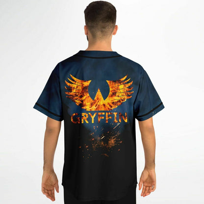 Gryffin Dark Navy Rave Baseball Jersey