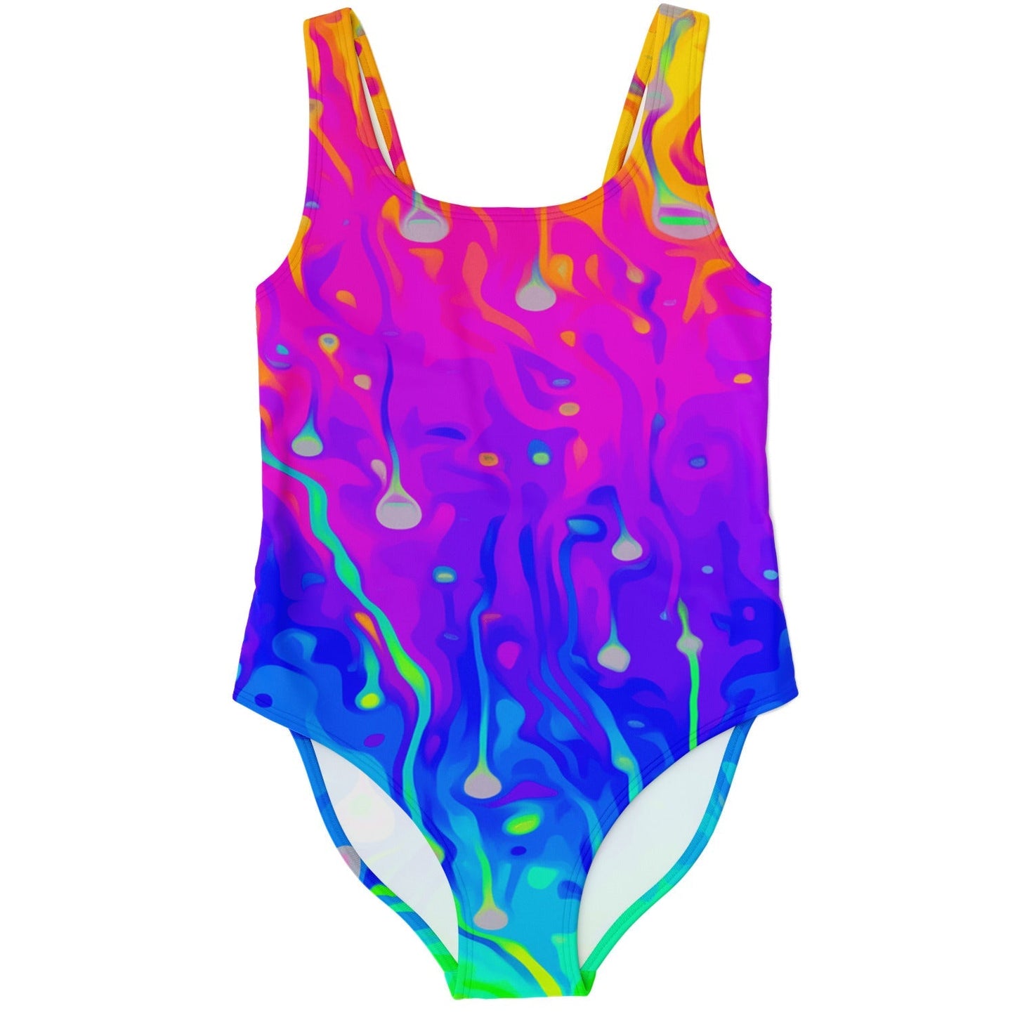 Gradient Hot Dripping Rave Swimsuit