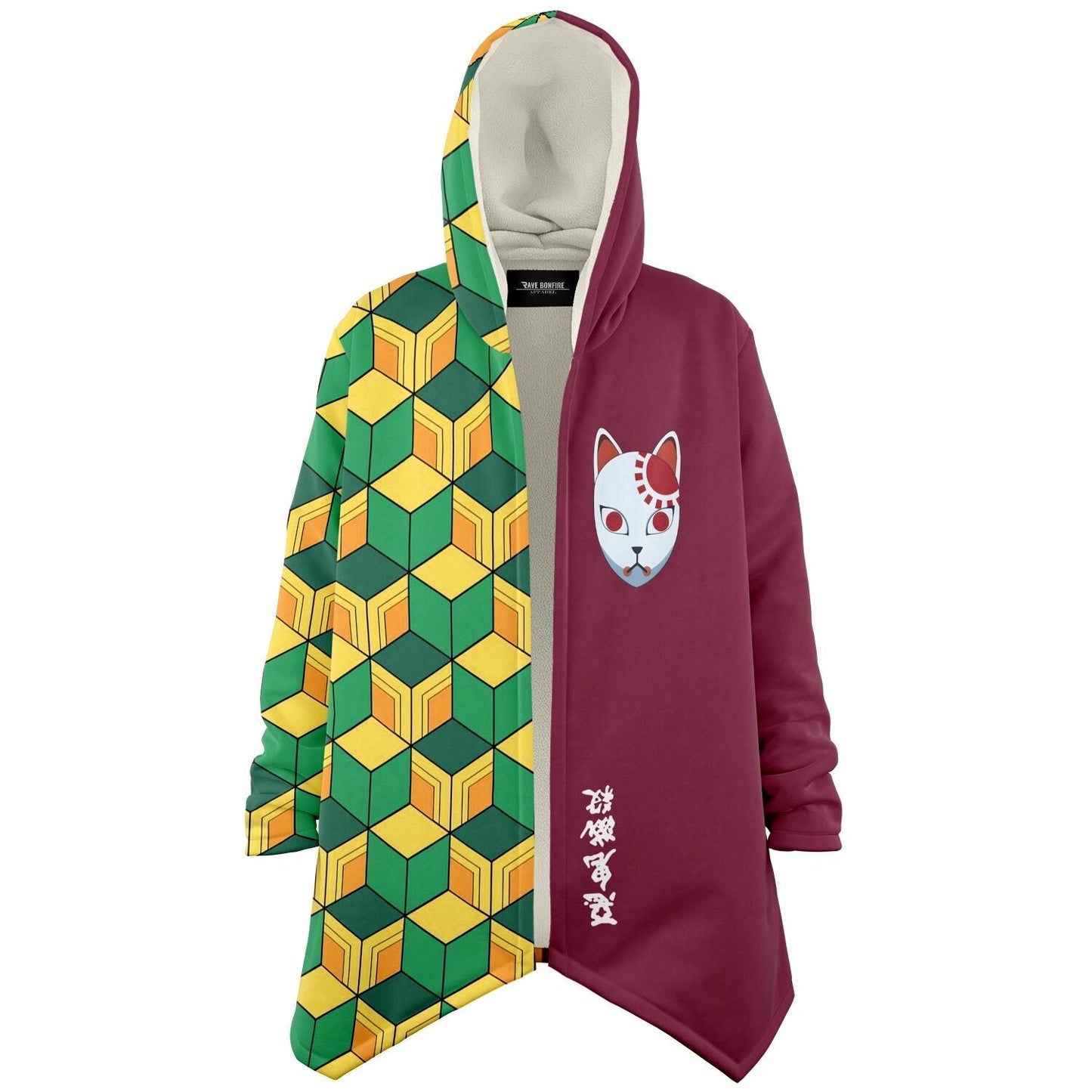 Split Green Rave Cloak