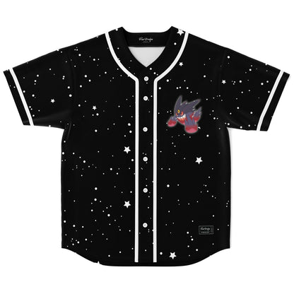 Black Starry Night Rave Baseball Jersey