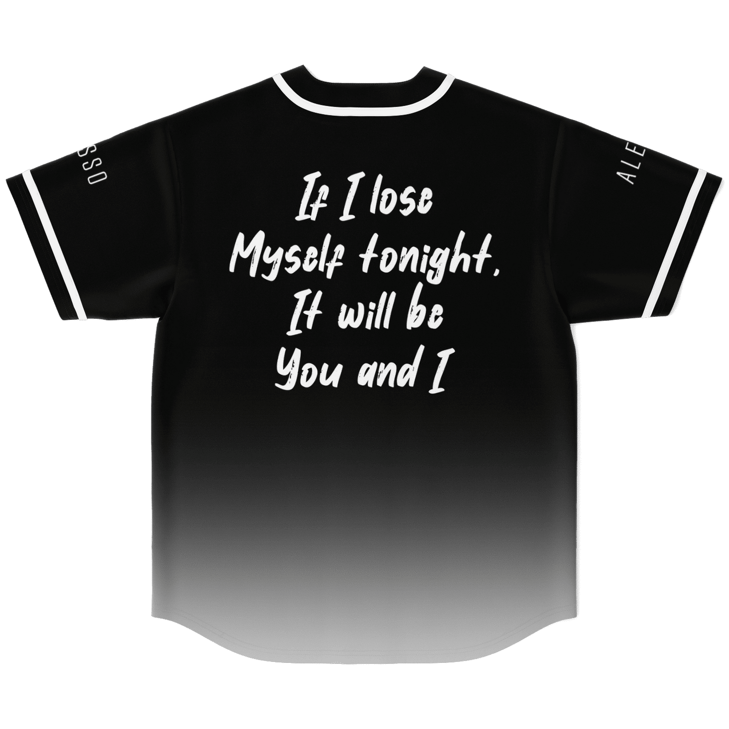 Alesso Black White Interlocking Rings Rave Baseball Jersey