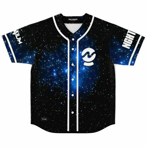 Black Deep Starry Galaxy Rave Baseball Jersey