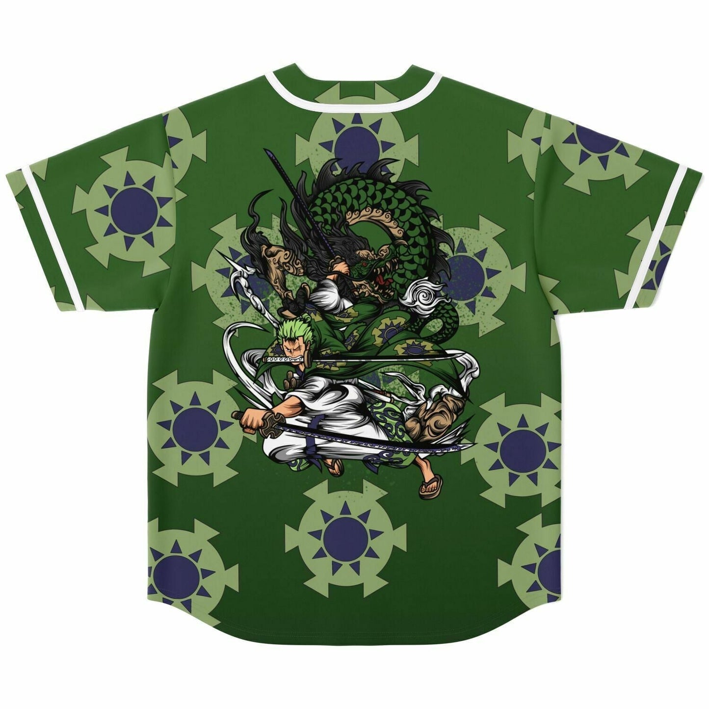 Olive Repeating Sunburst Rave Baseball Jersey