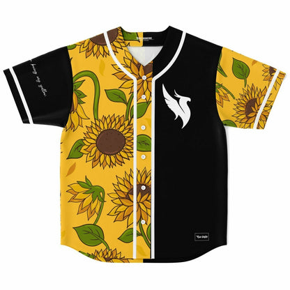 ILLENIUM Split Black Sunflowers Rave Baseball Jersey