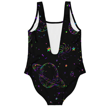 Black Outer Space Rave Swimsuit