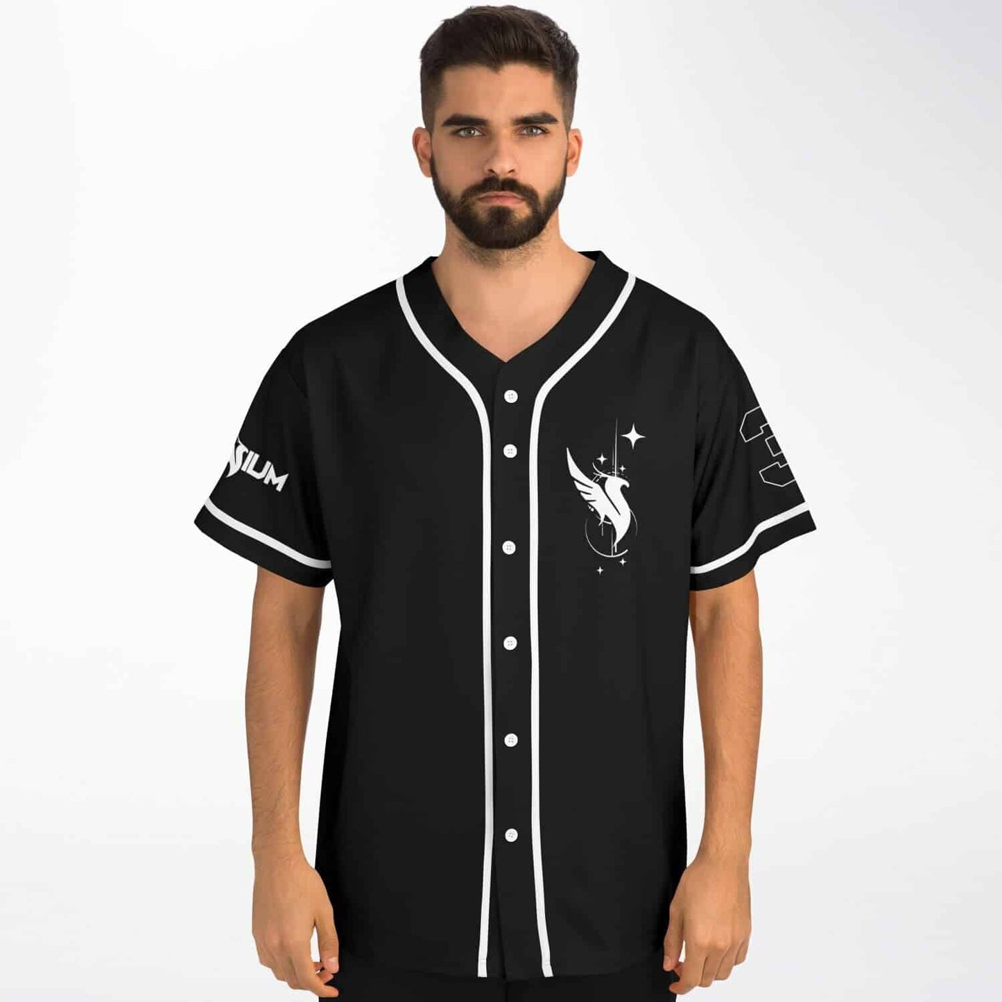 Black Dachshund Rave Baseball Jersey