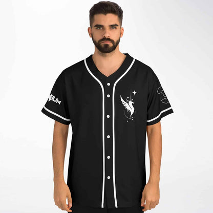 Black Dachshund Rave Baseball Jersey