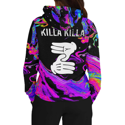 Killa Killa Neon Marble Rave Hoodie