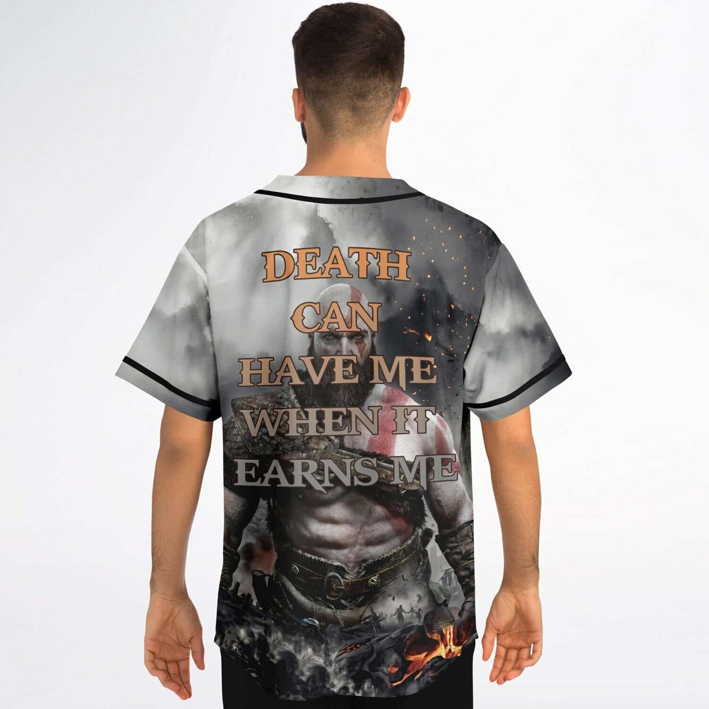 Grey God War Rave Baseball Jersey