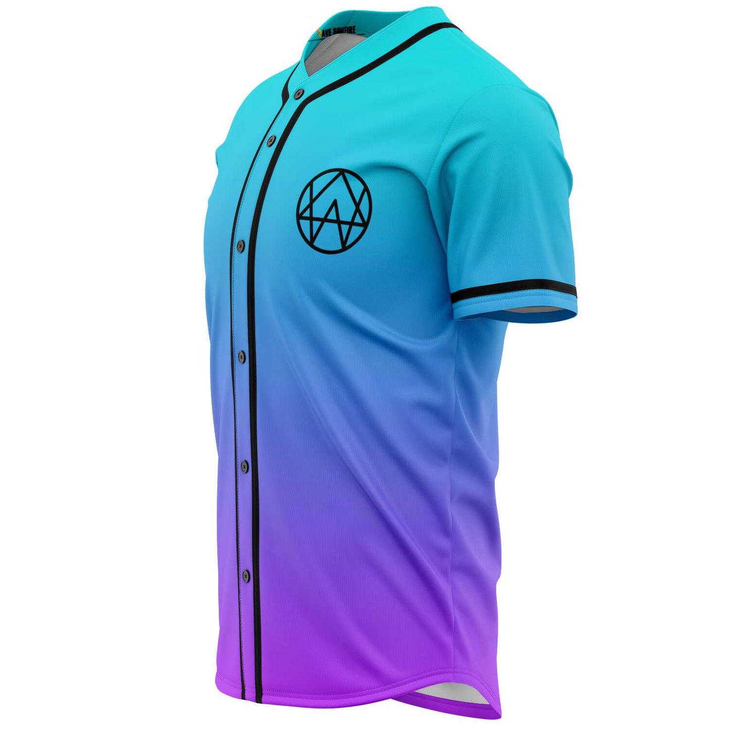 Alison Wonderland Cyan Purple Minimal Branded Rave Baseball Jersey