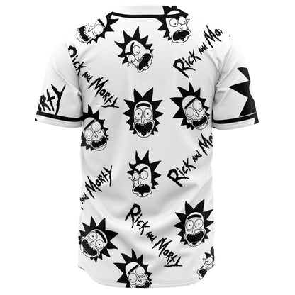 White Repeated Rick Rave Baseball Jersey