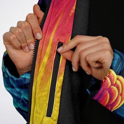 GRIZ Full Rainbow Green Meditating Rave Cloak