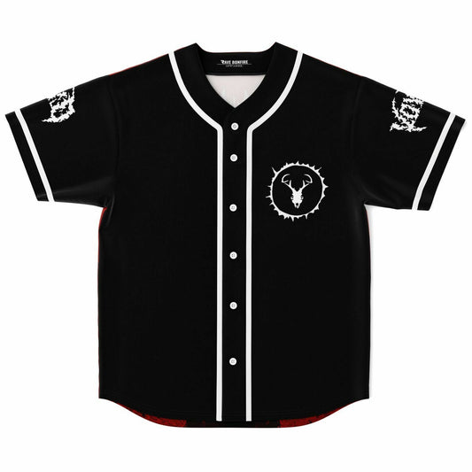 SVDDEN DEATH Black Horned Deer Rave Baseball Jersey