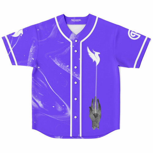Bright Purple White Phoenix Rave Baseball Jersey