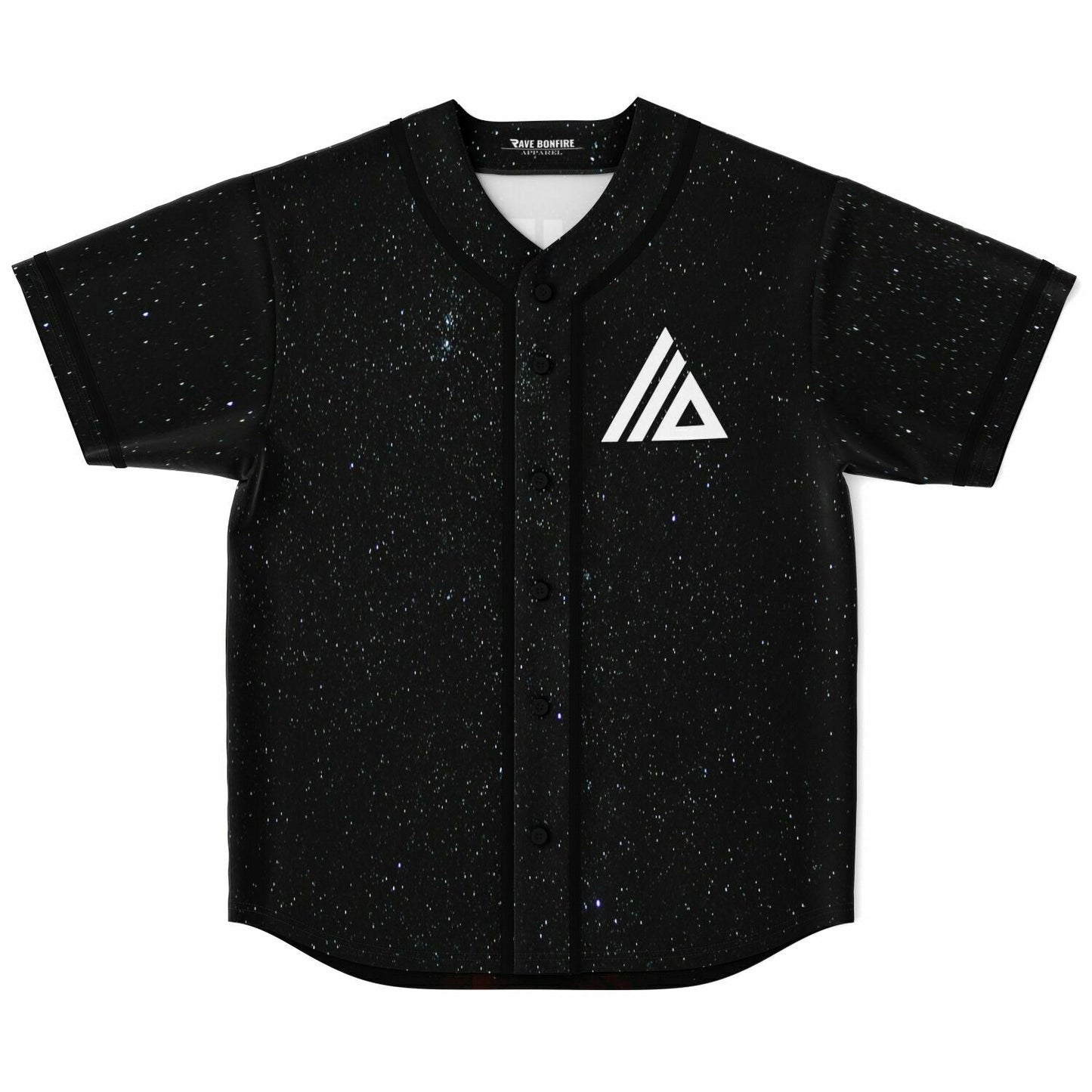 ATLiens Black Starfield Cosmic Rave Baseball Jersey