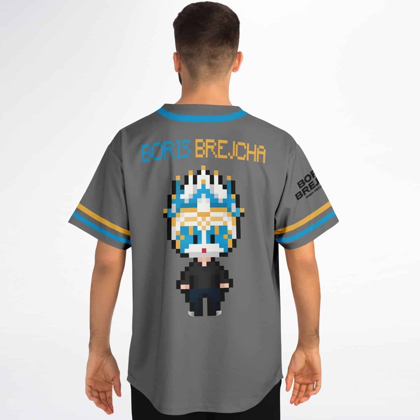 Boris Brejcha Grey Black Joker Rave Baseball Jersey