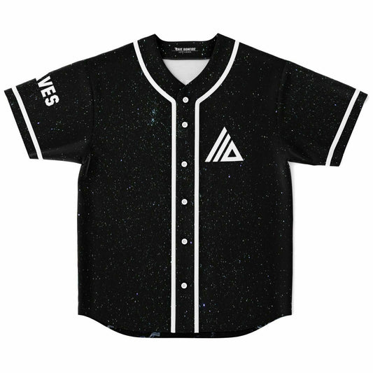 ATLIENS Black Starfield Cosmic Starry Rave Baseball Jersey
