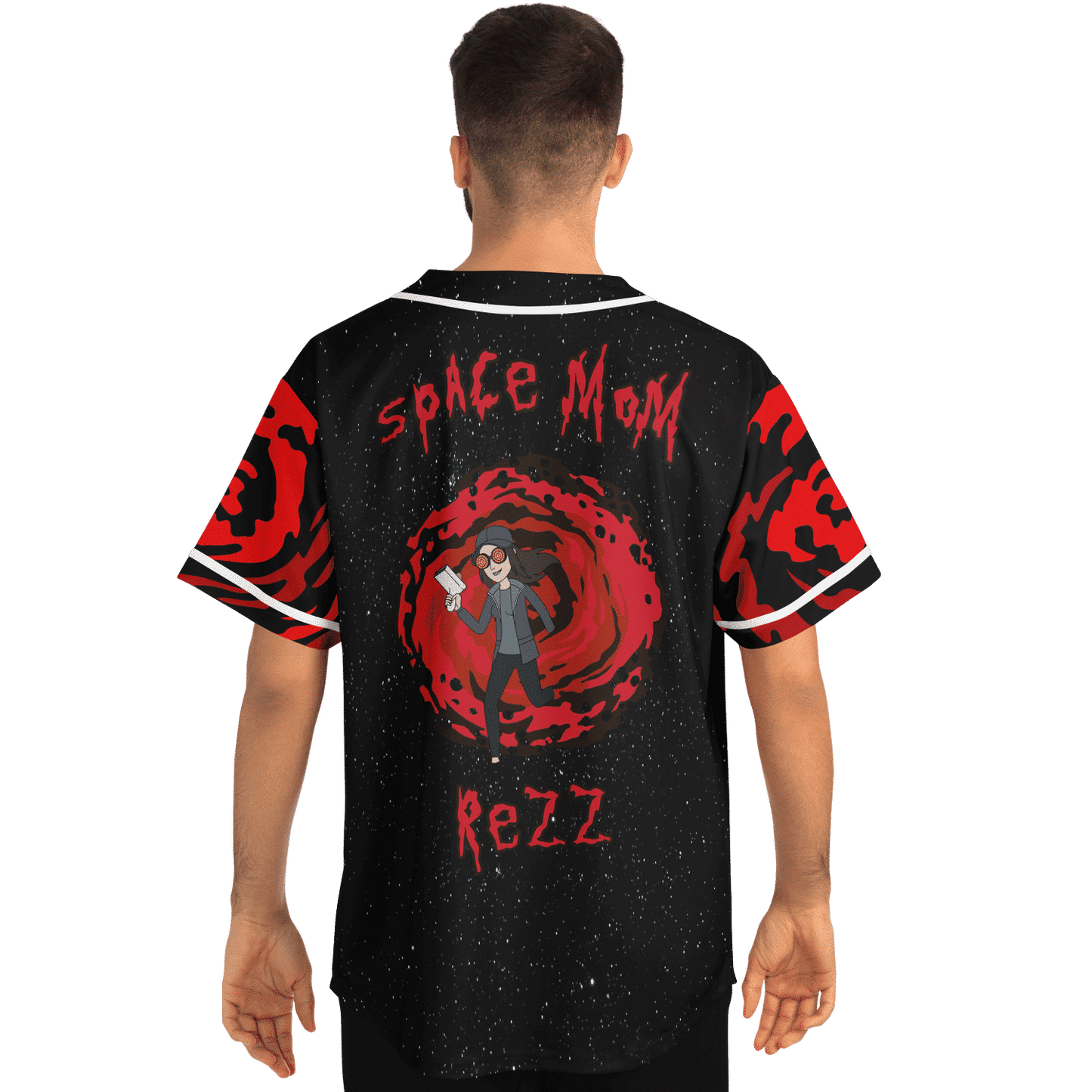 Rezz Black Starfield Space Rave Baseball Jersey