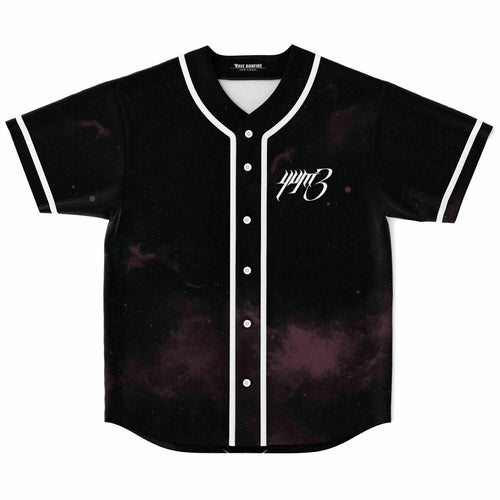 Black Smoky Galaxy Rave Baseball Jersey