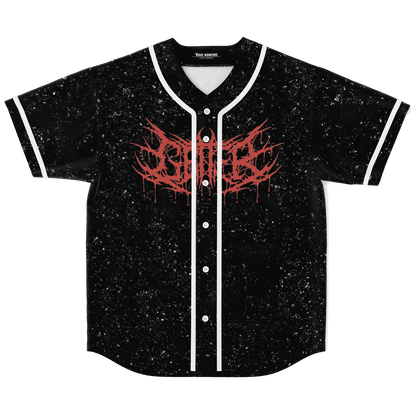 Black Spiky Death Rave Baseball Jersey