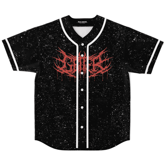 Black Spiky Death Rave Baseball Jersey