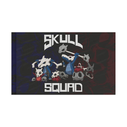 Dark Navy Group Bone Rave Flag
