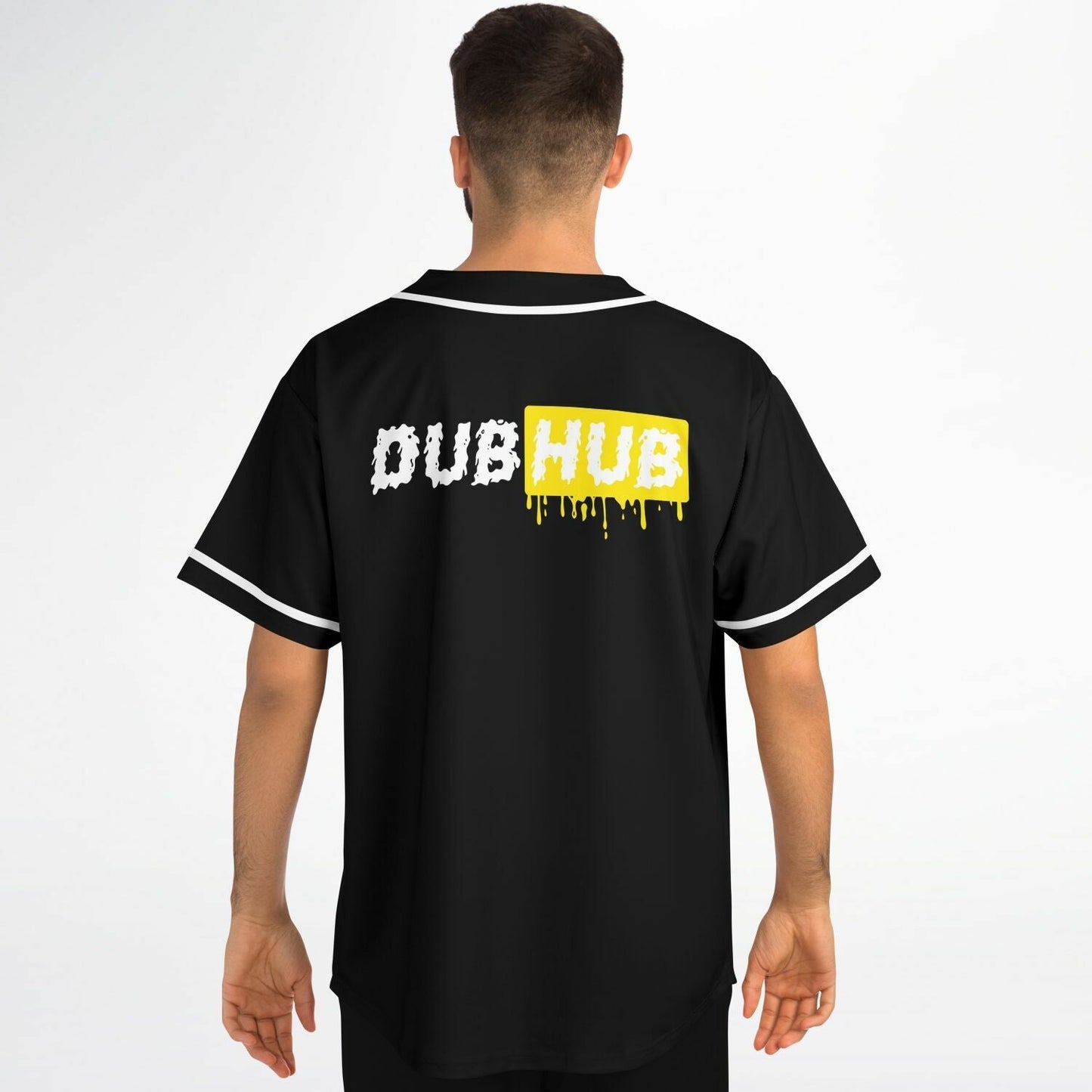 Black Dripping Box Rave Baseball Jersey
