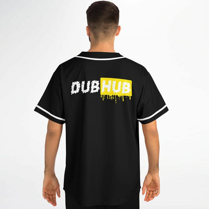 Black Dripping Box Rave Baseball Jersey