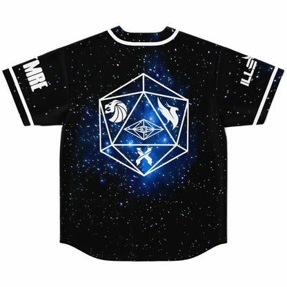 Black Deep Starry Galaxy Rave Baseball Jersey