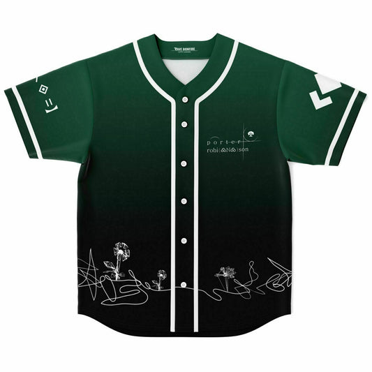 Porter Robinson Dark Green Handwritten Signature Rave Baseball Jersey