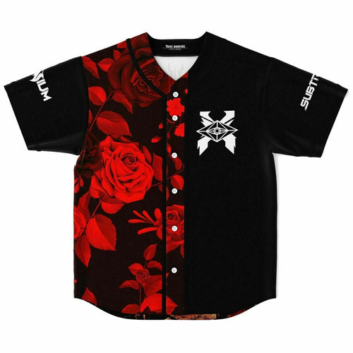 SVDDEN DEATH Black White Split Panel Rave Baseball Jersey
