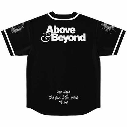Above & Beyond Black A&B Monogram Rave Baseball Jersey