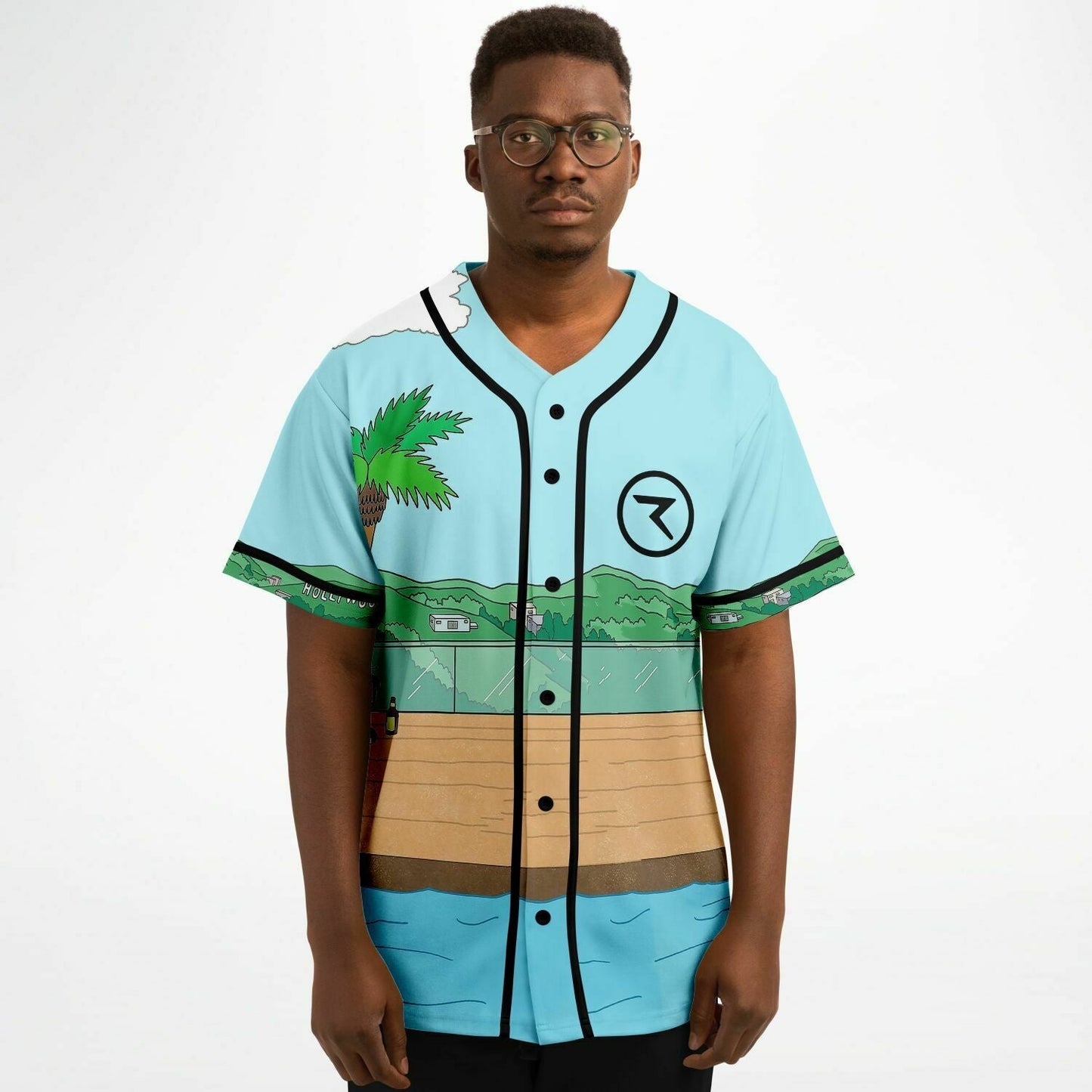 Light Blue Bojack Horseman Rave Baseball Jersey