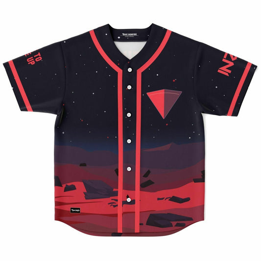 Dark Navy Minimalist Flat Rave Baseball Jersey