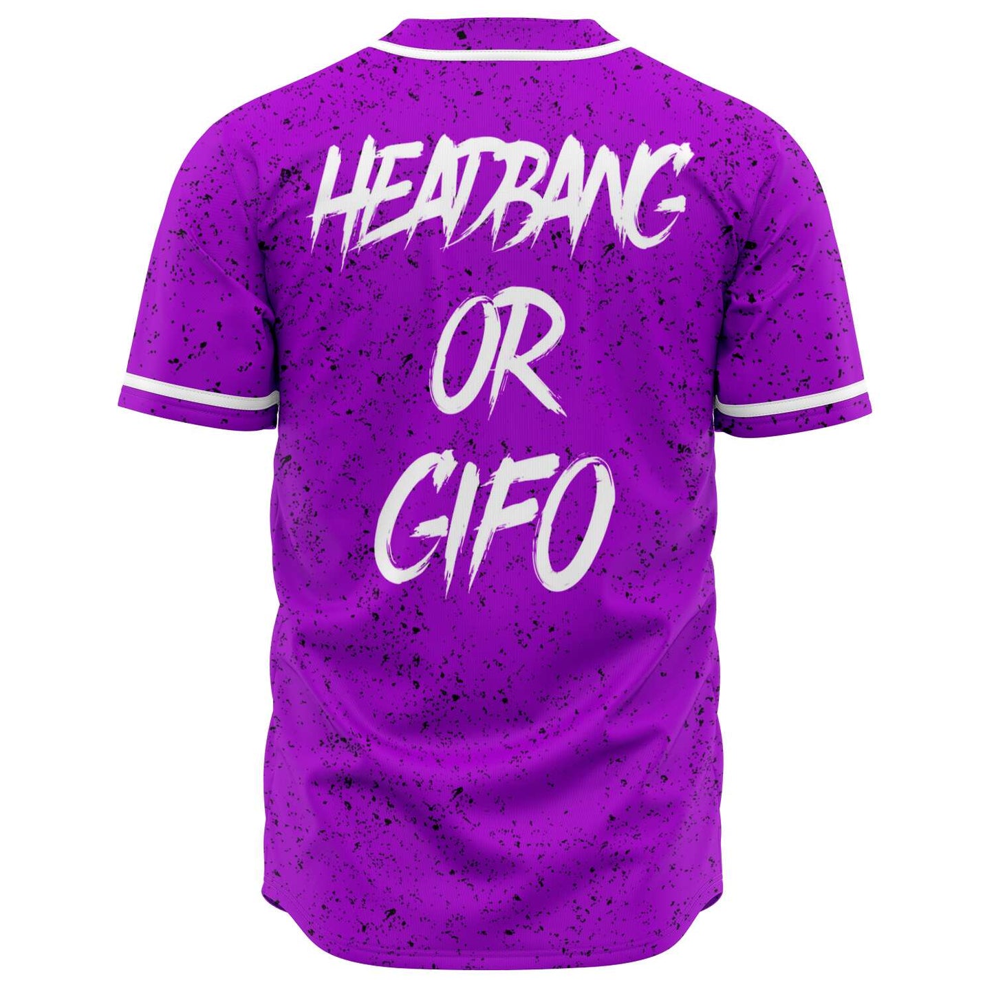 Bright Purple Cartoon Zombie Rave Baseball Jersey