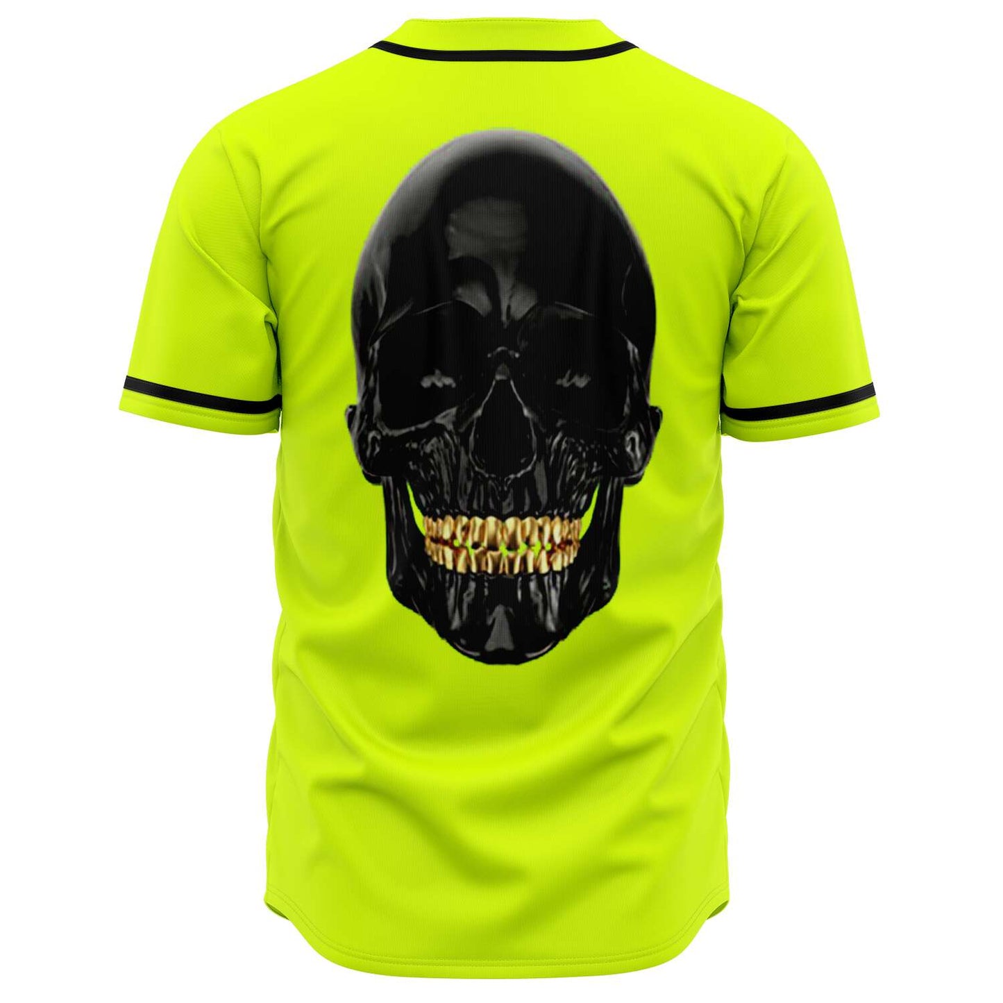 Neon Glossy Black Rave Baseball Jersey