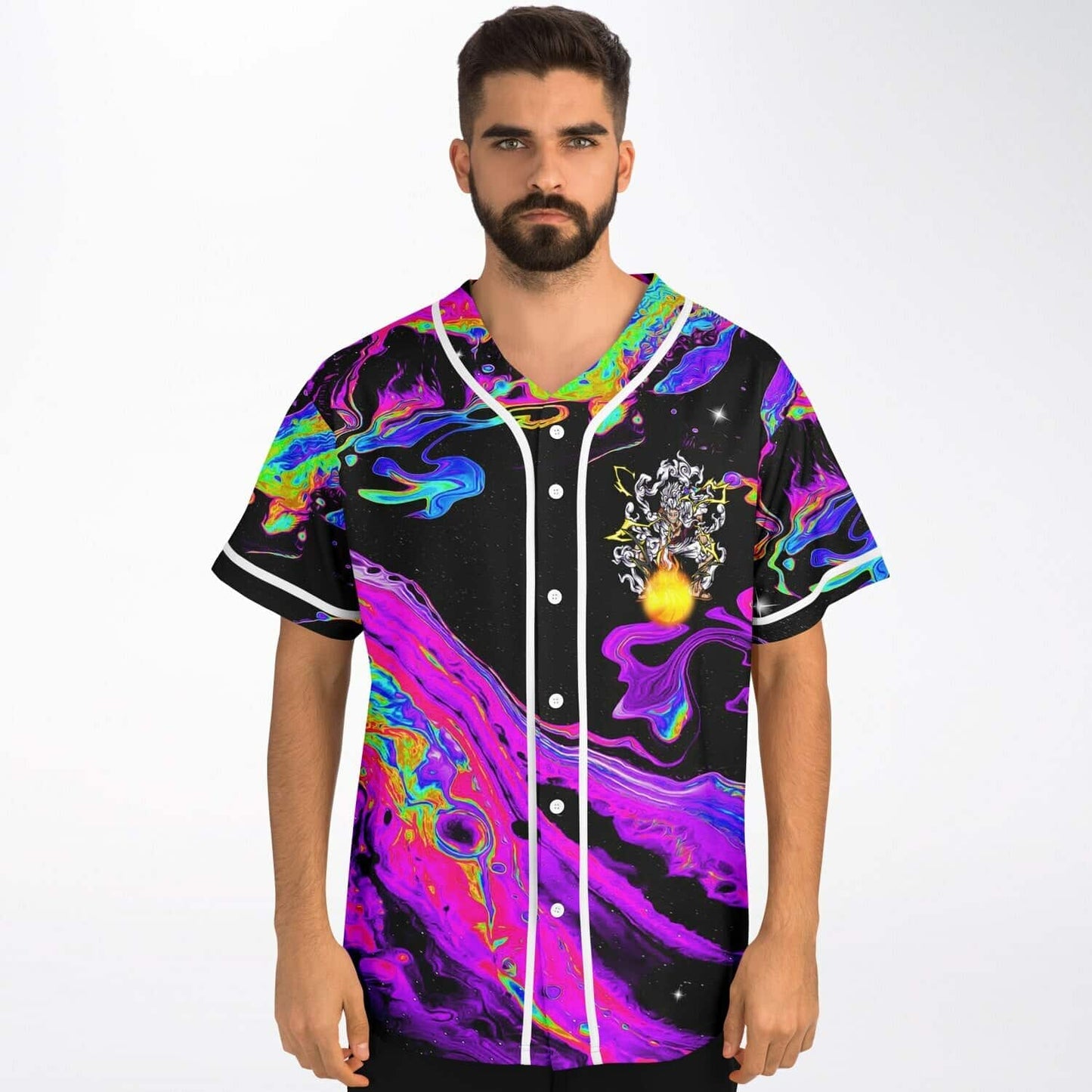 Seven Lions Black Psychedelic Liquid Rave Baseball Jersey