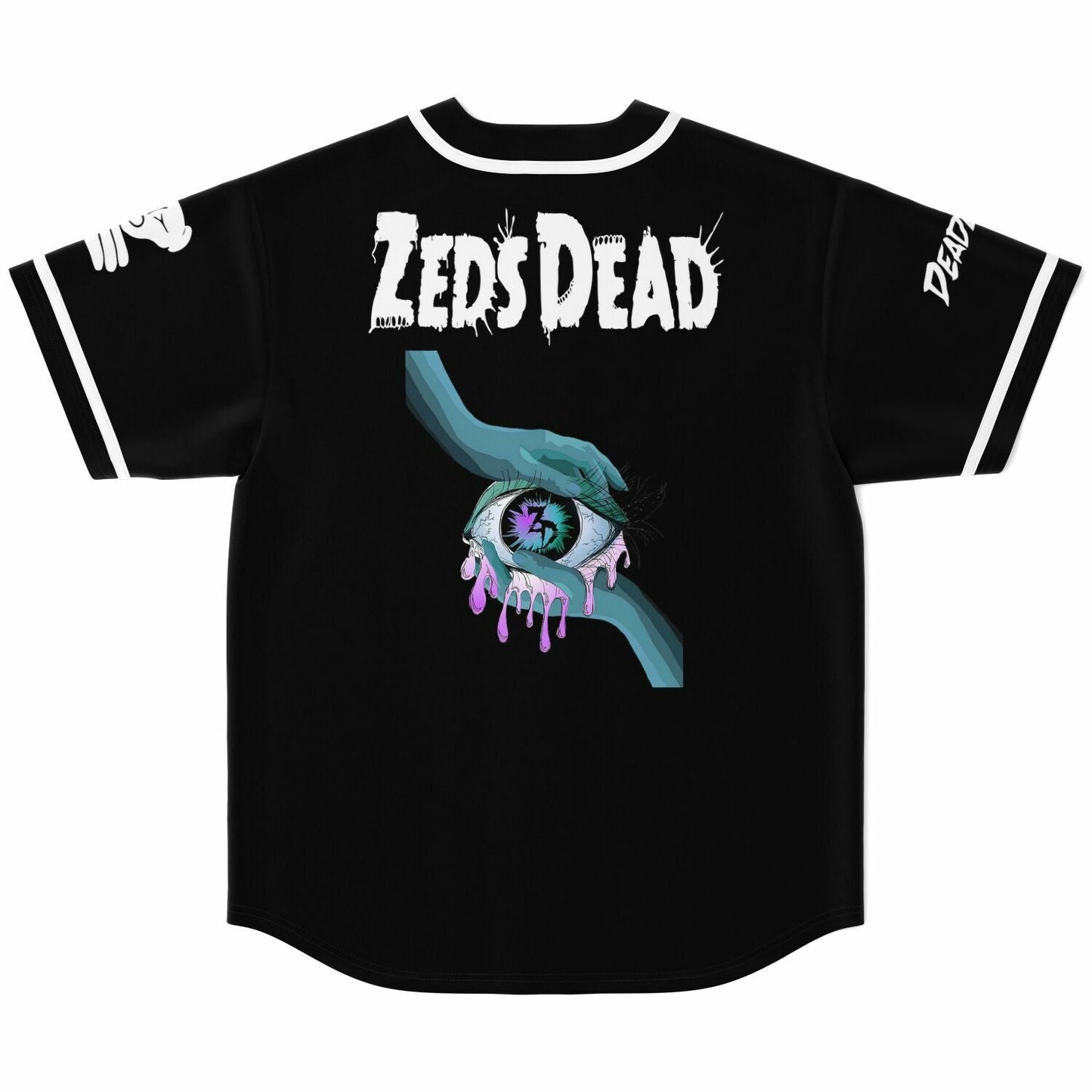 Zeds Dead Black White Creature Rave Baseball Jersey