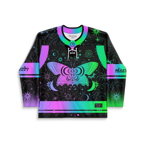 GRiZ x Zeds Dead Black Large Ornate Rave Hockey Jersey